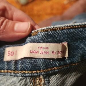 SO High Rise Mom Jeans - Blue
